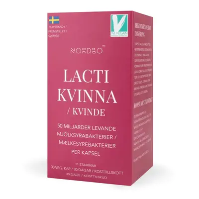 Nordbo Lacti Kvinna (Probiotika pro ženy) 30 kapslí