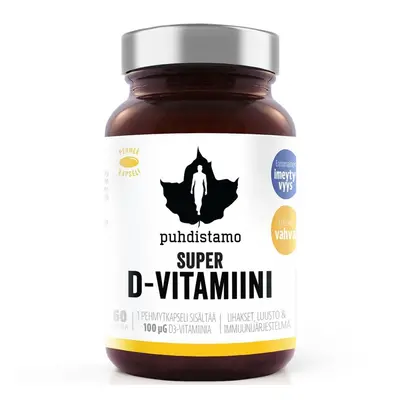 Puhdistamo Super Vitamin D 4000iu 60 kapslí