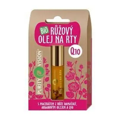 Purity Vision Růžový olej na rty s Q10 10ml