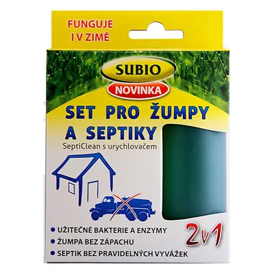 Subio Set pro žumpy a septiky s urychlovačem 50g + 80 ml