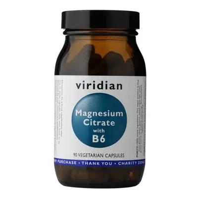 Viridian Magnesium Citrate with Vitamin B6 (Hořčík s vitamínem B6) 90 kapslí