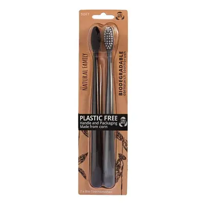 Jack N' Jill The Natural Family Co Bio Brush Pirate Black & Monsoon Mist