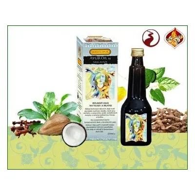 Sidhalepa Ayur Oil 25 Neelayadi - vlasy, pokožky hlavy, šedivění, lupy, bolesti hlavy 220 ml