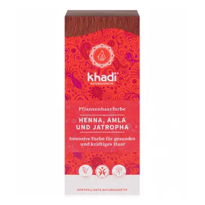 Khadi rostlinná barva na vlasy HENNA & AMLA & JATROPHA 100g