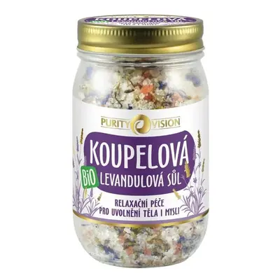 Purity Vision Bio levandulová koupelová sůl 400 g