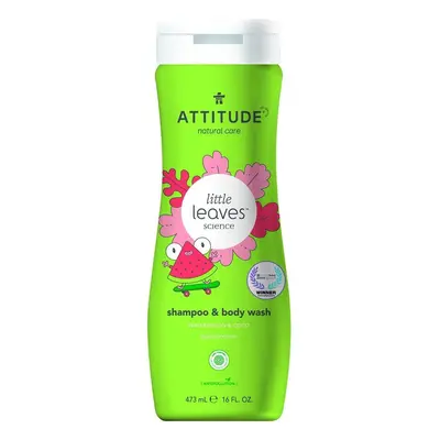 Attitude Little leaves Dětské tělové mýdlo a šampon (2v1) s vůní melounu a kokosu 473ml