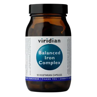 Viridian Balanced Iron Complex (Komplex železa s vitamíny) 90 kapslí