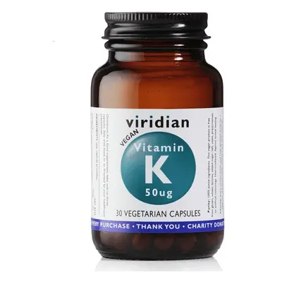 Viridian Vitamin K 50ug 30 kapslí