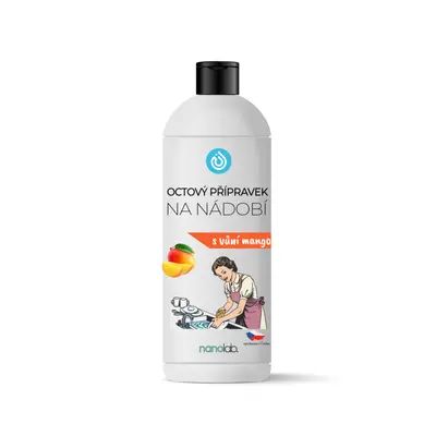 Octový přípravek na mytí nádobí mango Nanolab 1L