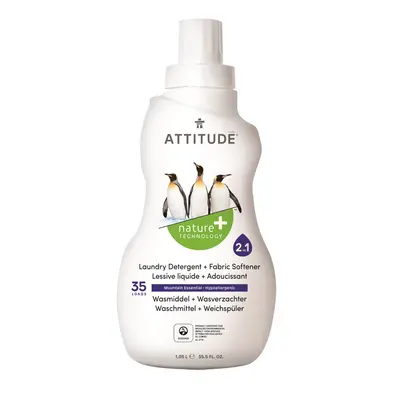 Attitude Prací gel a aviváž (2v1) s vůní Mountain Essentials 1050ml