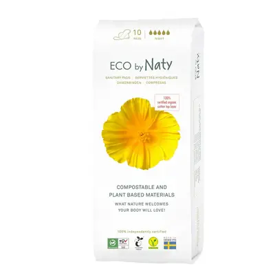 Naty Dámské ECO vložky - noční 10 ks