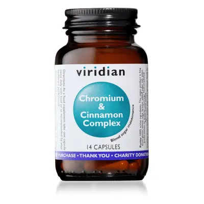 Viridian Chromium & Cinamon Complex (7 Day Sugar Detox) 14 kapslí