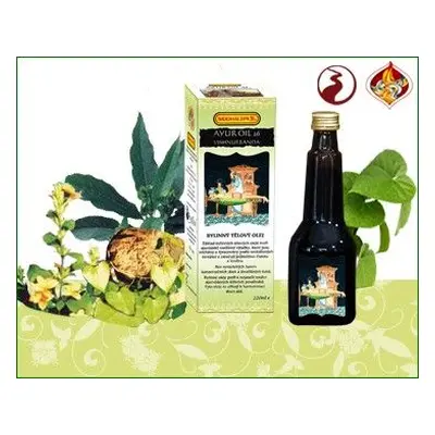 Siddhalepa Ayur Oil 26 Vishnu Eranda - lymfa, svaly, šlachy, osvěžení 220 ml