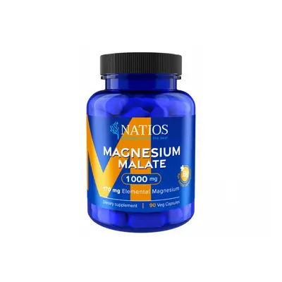 Natios Magnesium Malate 1000 mg + B6 (elem. hořčík 170 mg) 90 veg. kapslí