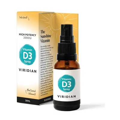 Viridian Vitamin D3 2000iu Spray 20ml