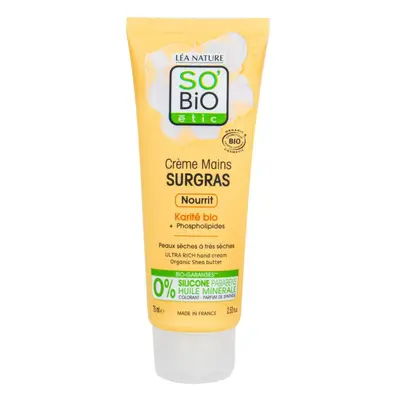 SO’BiO étic Krém na ruce Ultra výživný s karité BIO 75 ml