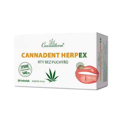 Cannaderm Cannadent Herpex rty bez puchýřů 28 tobolek