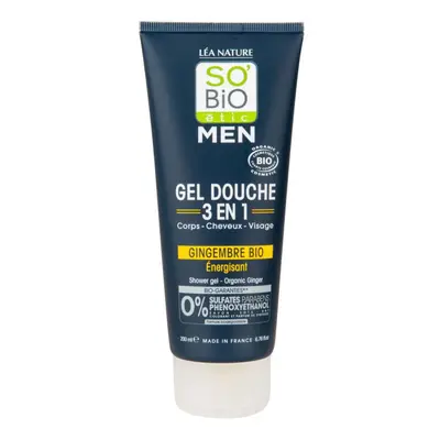 SO’Bio étic Gel sprchový MEN 3v1 energetizující zázvor Bio 200 ml