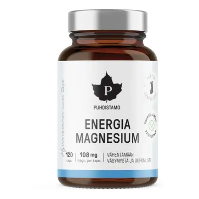 Puhdistamo Energia Magnesium 120 kapslí