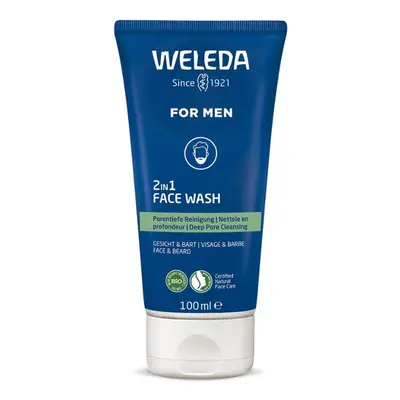 Weleda For Men 2v1 Čistící gel na obličej a vousy 100 ml