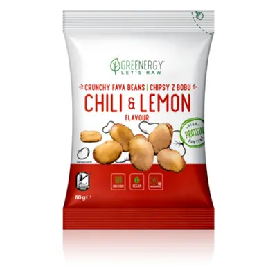 Greenergy Fava Chips s příchutí chilli a citrónu 60g