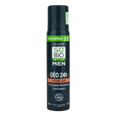 SO´Bio étic Deodorant přírodní ECO SPRAY 24h MEN cedr 100 ml BIO