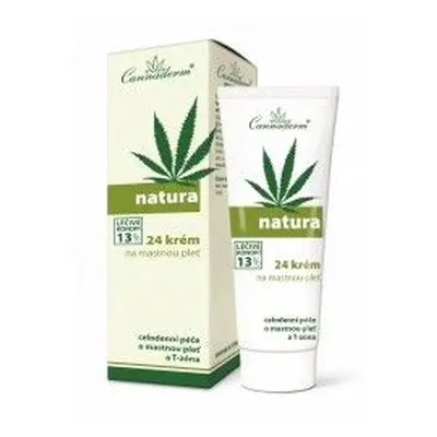 Cannaderm NATURA 24 krém na mastnou a normální pleť 75 g