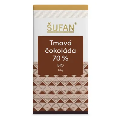 Šufan BIO Tmavá čokoláda 70% 70 g