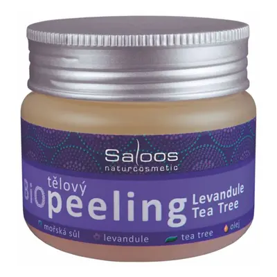 Saloos Bio tělový peeling LEVANDULE - TEA TREE 140ml