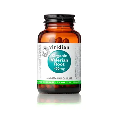 Viridian Valerian Root 400mg Organic 60 kapslí