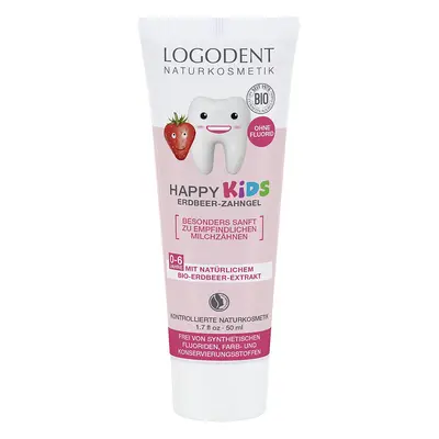 Logona Zubní gel Jahoda KIDS 50ml