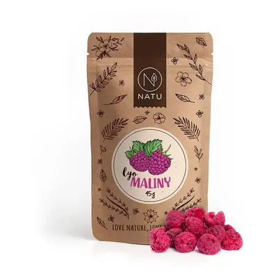 NATU Lyofilizované maliny 45 g