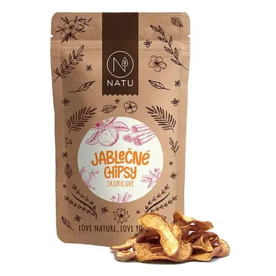 NATU Jablečné chipsy skořicové 45 g