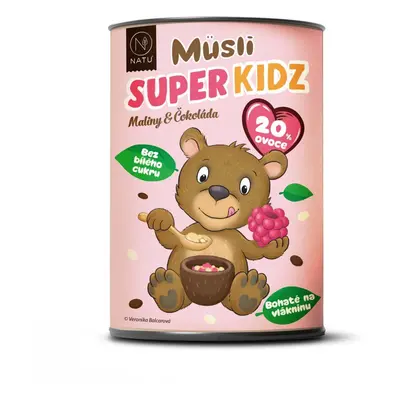 NATU Super Kidz Müsli Maliny a čokoláda 300 g