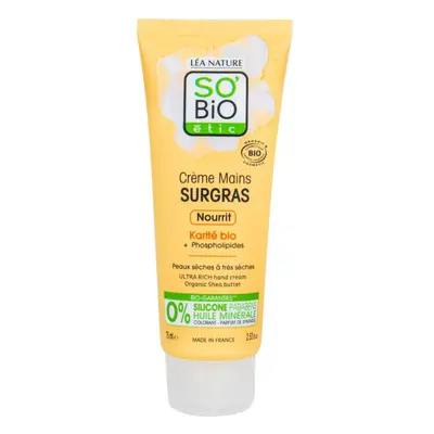 SO’BiO étic Krém na ruce Ultra výživný s karité BIO 75 ml