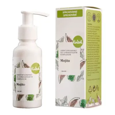 Kvitok Jemný sprchový gel s prebiotickým komplexem Mojito 100 ml