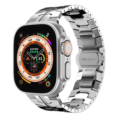 4wrist Ocelový tah Iron Man pro Apple Watch 42/44/45/49 mm - Silver