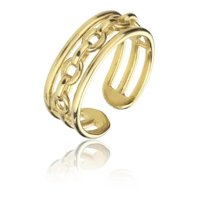 Marc Malone Otevřený pozlacený prsten Madeline Gold Ring MCR23001G