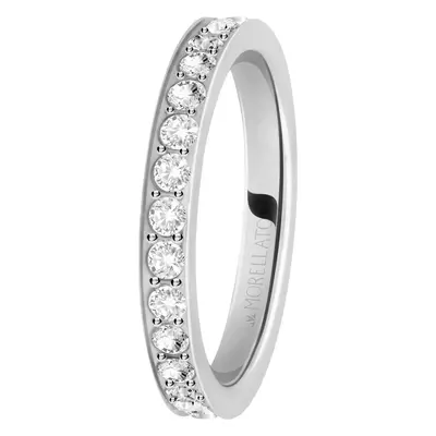 Morellato Ocelový prsten s krystaly Love Rings SNA41 58 mm