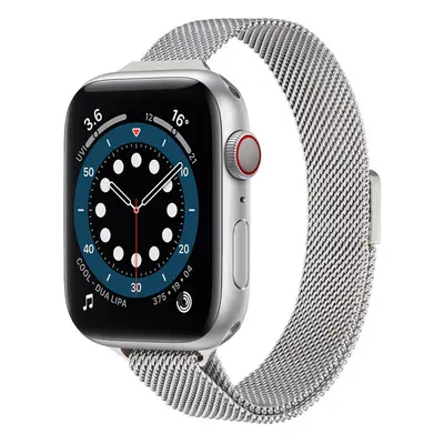 4wrist Ocelový milánský tah pro Apple Watch - Silver 42/44/45/49 mm