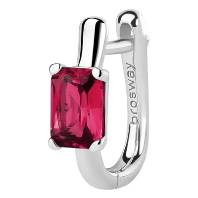 Brosway Stříbrná single náušnice Fancy Passion Ruby FPR08