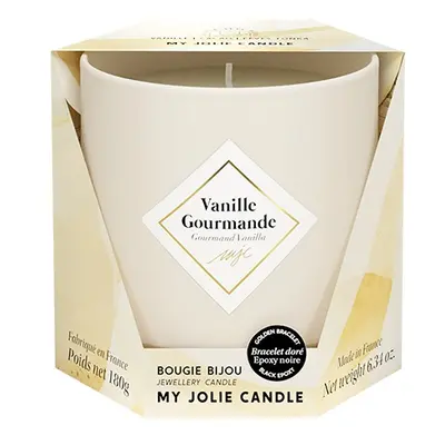 My Jolie Candle Vonná svíčka 36h s náramkem Black Les Essentielles Gurmánská Vanilka 320329