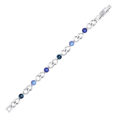 CRYSTalp Půvabný náramek s krystaly Solara 22295.BLU.E