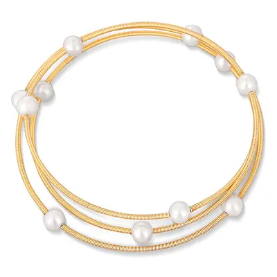 JwL Luxury Pearls Bronzový náramek s pravými perlami JL0756