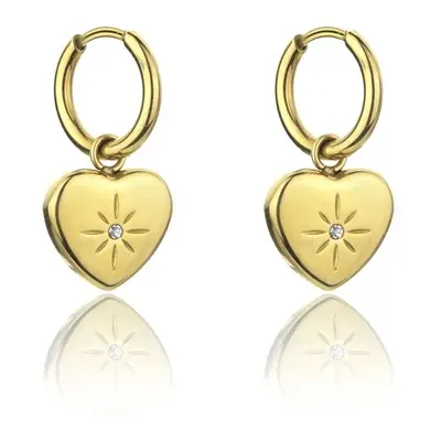 Marc Malone Krásné pozlacené náušnice Celine Gold Earrings MCE23147G