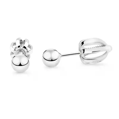 Cutie Jewellery Minimalistické náušnice pecky z bíleho zlata Z5014-30-X-2