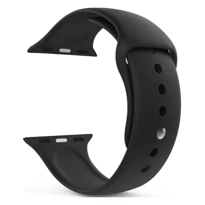 4wrist Silikonový řemínek pro Apple Watch - Černý 42/44/45/49 mm - S/M