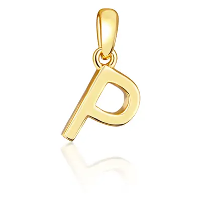 JVD Minimalistický pozlacený přívěsek písmeno "P" SVLP0948XH2GO0P