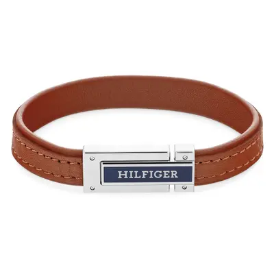 Tommy Hilfiger Světle hnědý kožený náramek pro muže 2790560