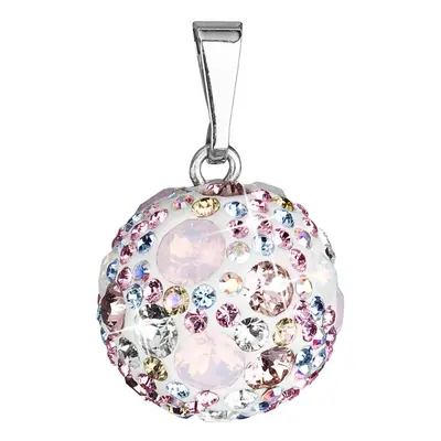 Evolution Group Stříbrný přívěsek s krystaly Swarovski 34081.3 Magic rose